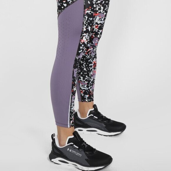 NWT UNDER ARMOUR Launch Printed High Rise Ankle Tights Sz XS - Picture 2 of 7